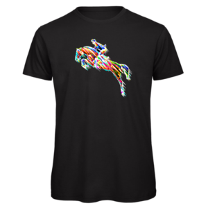 horse eventing print on t-shirt