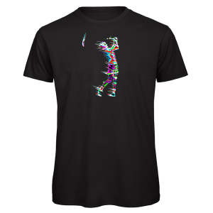 golfer colour print t-shirt